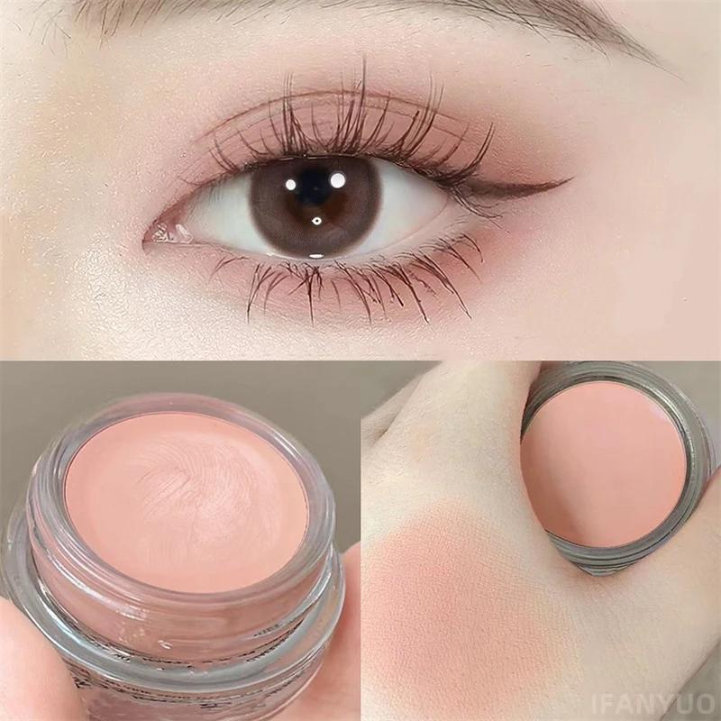 ครีมอายแชโดว์ Glitter Matte Eye shadow Cream Contour Pigment Long Lasting Fine Shimmer Matte Natural Shadow Cream แต่งหน้า