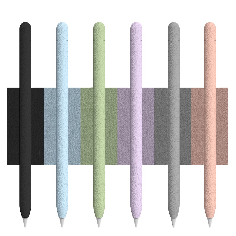 Matte ซิลิโคนสําหรับ iPad Apple Pencil Gen 2 1 Pro กรณี Touch Stylus ปากกาสีสันสดใส Ultra Thin Anti-drop ป ้ องกันปลอก