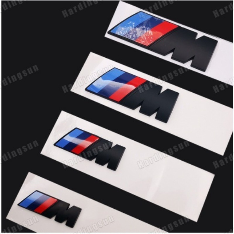 สติกเกอร์รถ BMW M โลโก้ Power Sport f30 g20 g30 E90 M3 M5 M7 Auto ด้านหน้า Grille Emblem อุปกรณ์เสริม ABS รถวัสดุ