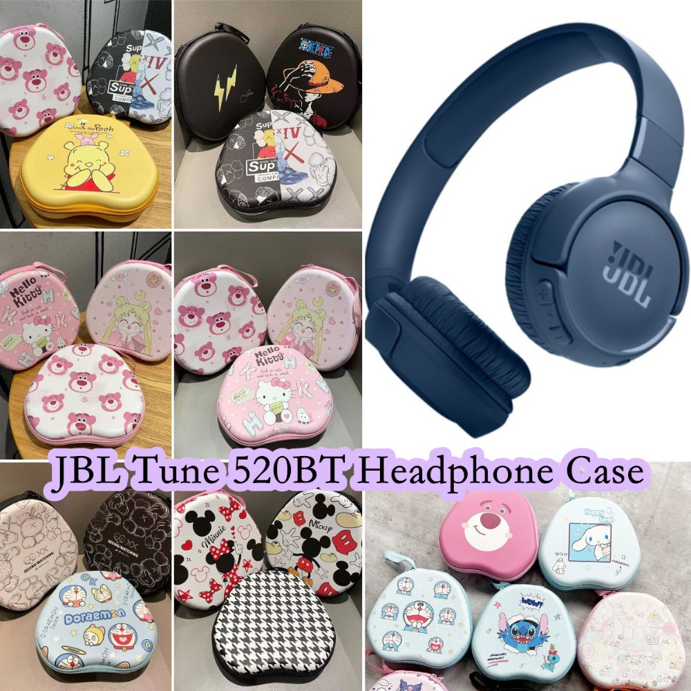 Fast ShipmentFor JBL TUNE 520BT เคสหูฟังการ์ตูนตลกชุดหูฟังแผ่นรองหูฟังกระเป๋าเก็บปลอกกล่อง