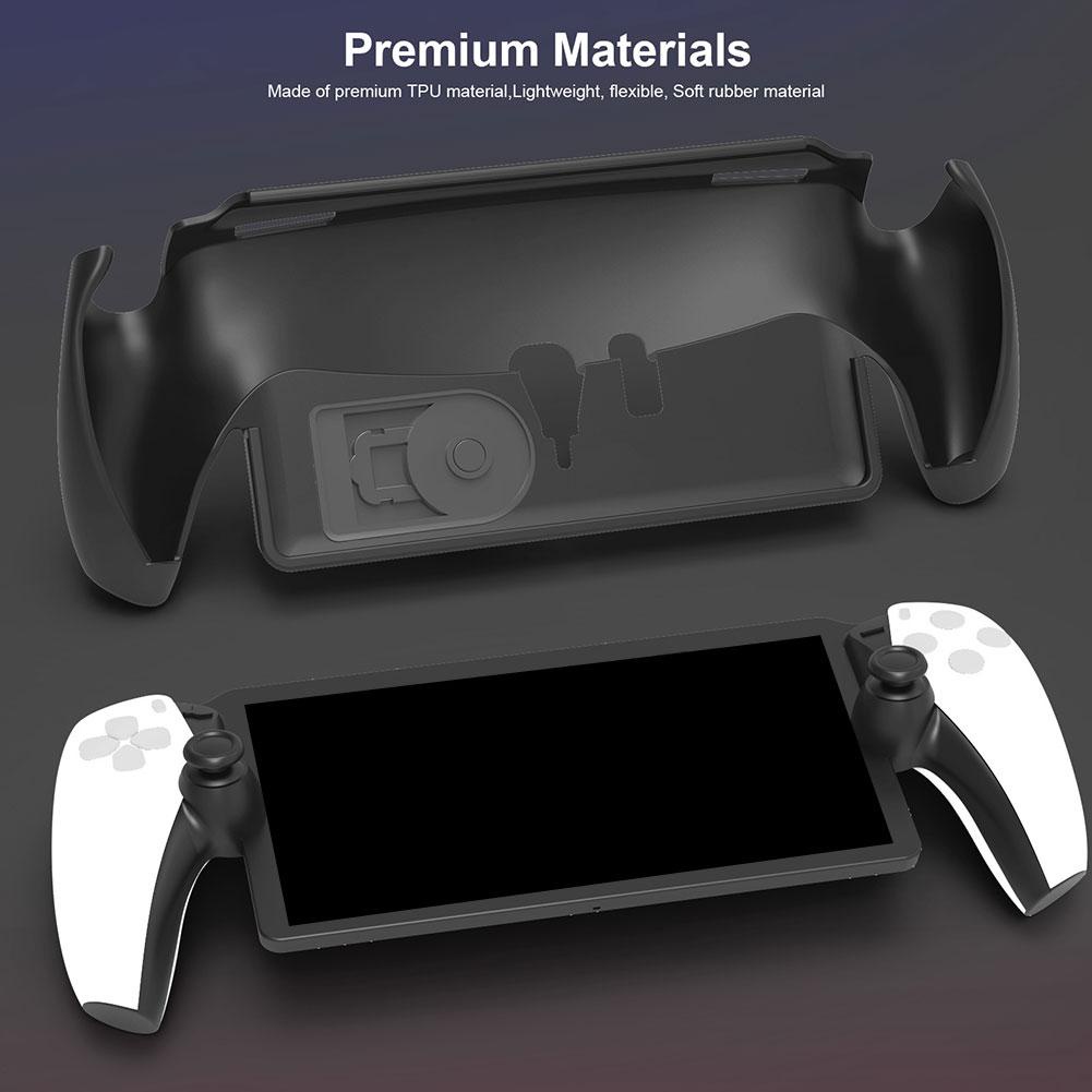 เคส TPU พร้อมตัวยึด สําหรับ Playstation Portal ฝาครอบป้องกัน ป้องกันรอยขีดข่วน ป้องกันการตก สําหรับ PS Portal Game Console เคสขาตั้ง อุปกรณ์เสริม
