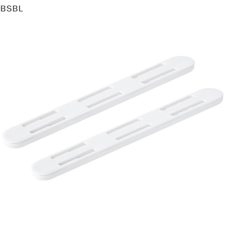 Bsbl รางเลื่อนลิ้นชัก สีขาว สําหรับห้องครัว ห้องนอน ตู้เสื้อผ้า 2 ชิ้น ต่อชุด