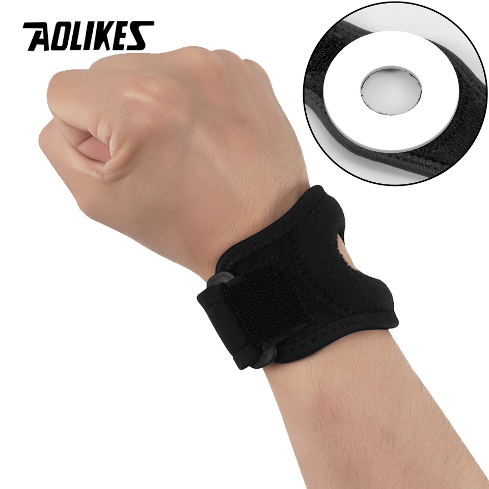 Aolikes สายรัดข้อมือ พยุงข้อมือ ยกน้ําหนัก ฟิตเนส สําหรับ TFCC Tears Carpal Tunnel ปรับได้ บรรเทาอาการปวดเอ็นอักเสบ