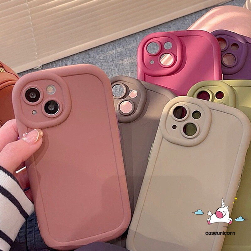 เคสโทรศัพท์มือถือนิ่ม กันกระแทก สีแคนดี้ หรูหรา สําหรับ IPhone 15 11 14 13 12 Pro Max XR X XS Max 14Plus 15Plus