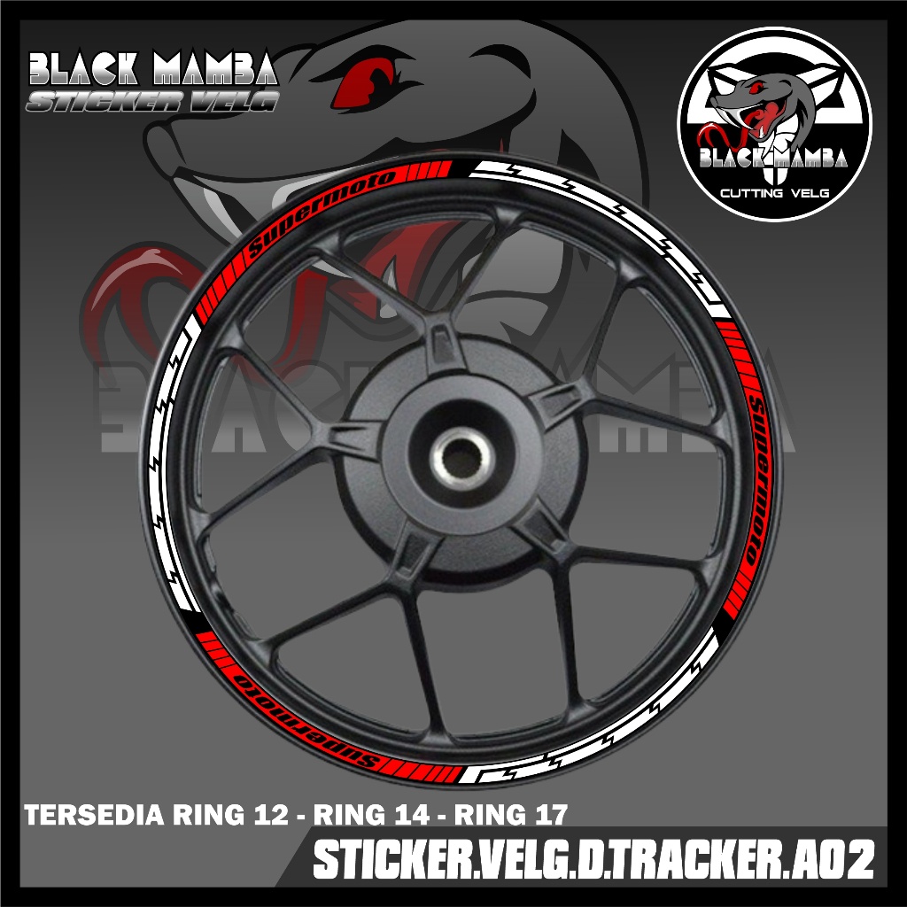 สติ๊กเกอร์ขอบ D-TRACKER- สติ๊กเกอร์ LIS LIST ยาง Variation/VELG KAWASAKI D-TRACKER A02
