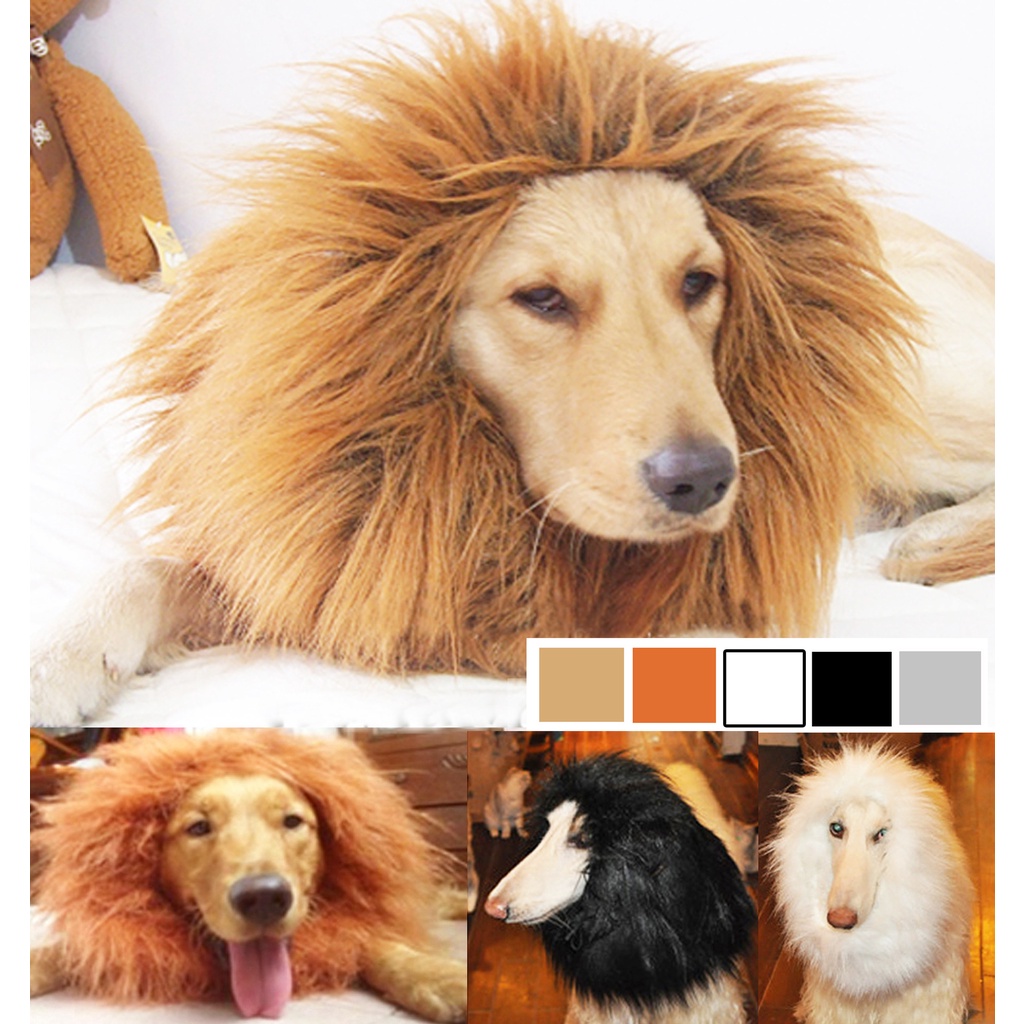 วิกสัตว์เลี้ยง หมวกวิกผม รูปสิงโตตลก สําหรับสุนัข วิกสัตว์เลี้ยง สัตว์เลี้ยงวิกผมตลกฮาโลวีนสัตว์เลี้ยงตก แต่ง วิกผมแมวสัตว์เลี้ยงวิกผมฮัลโลวีน แต่งผมสัตว์เลี้ยง