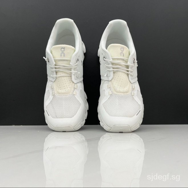 Owaz ใหม่ On Cloud 5 รองเท้าวิ่ง ดูดซับแรงกระแทก สีขาว สําหรับผู้ชาย และผู้หญิง 2023