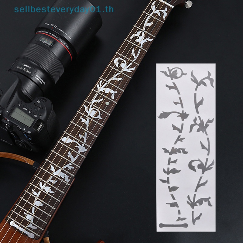 & Sellbest & สติกเกอร์อินเลย์ ติดเฟรตบอร์ด กีตาร์อะคูสติก เบส < OD>