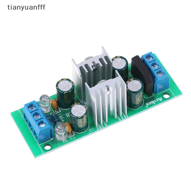 Tianyuanfff LM7815 + LM7915 ±15V โมดูลสะพานเรียงกระแสแรงดันไฟฟ้าคู่