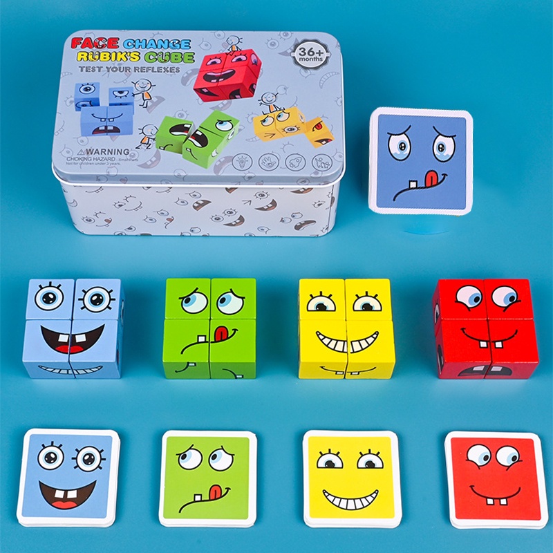 ของเล่น เกมลูกเต๋าเปลี่ยนอารมณ์ 64 แบบ Rubik's cube (36month+)