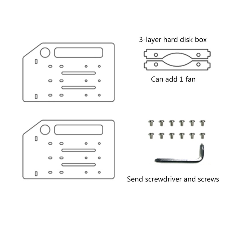 Mochocho Hard Disk Bracket สําหรับ 3 5in HDD Storage Bracket สําหรับกรณี Rack Hard Drive Bay 3 5 หลายชั้น Optiona