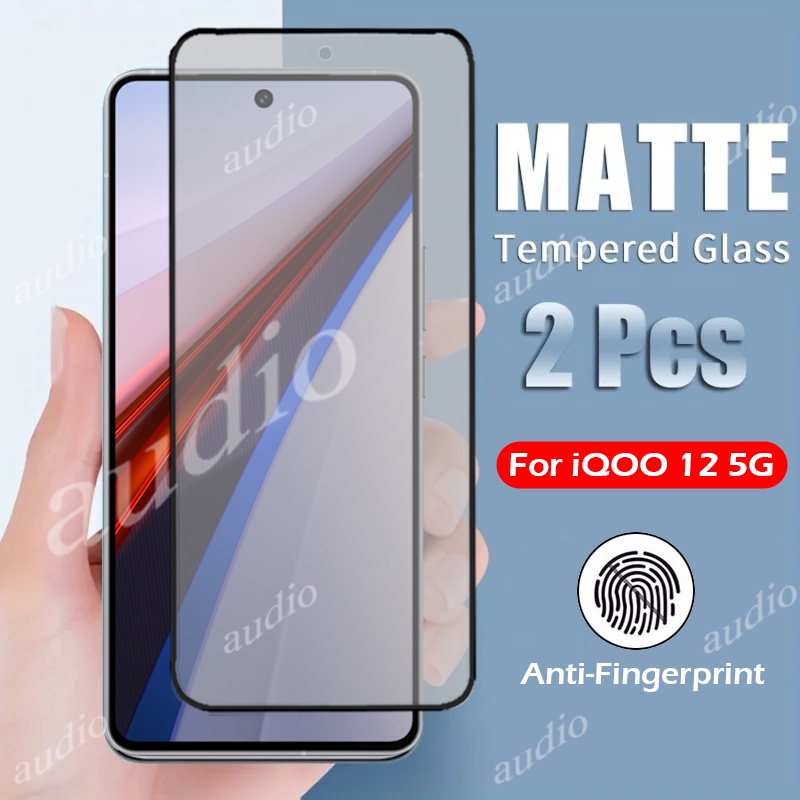 ฟิล์มกระจกนิรภัยกันรอยหน้าจอ ผิวด้าน กันรอยนิ้วมือ สําหรับ IQOO 12 5G 2023 IQOO 12 iQOO12 5G