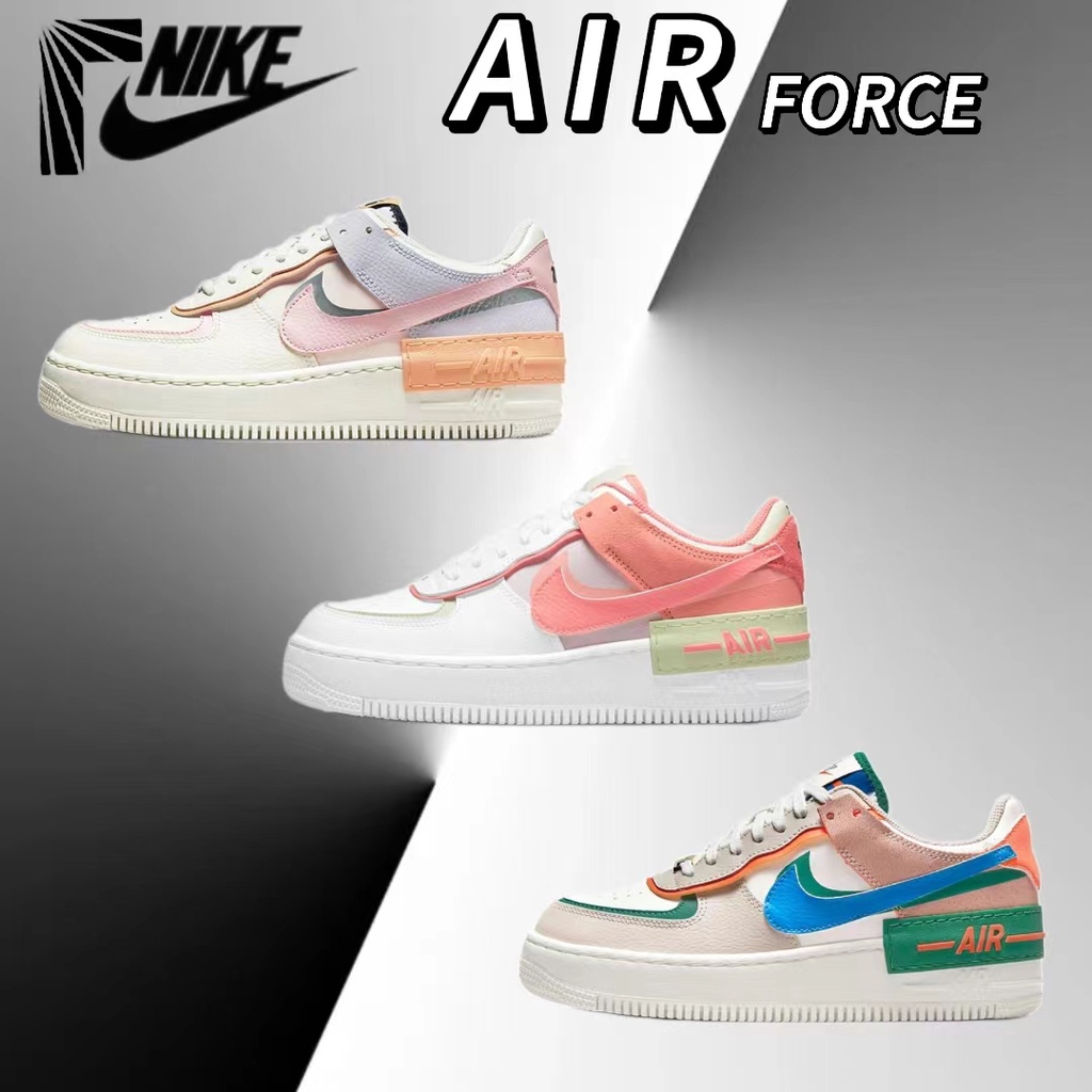 Nike Air Force 1 Low  Shadow CI0919-111 / CI0919-110 / CI0919-109 รองเท้าผ้าใบ Nike ของแท้ 100%