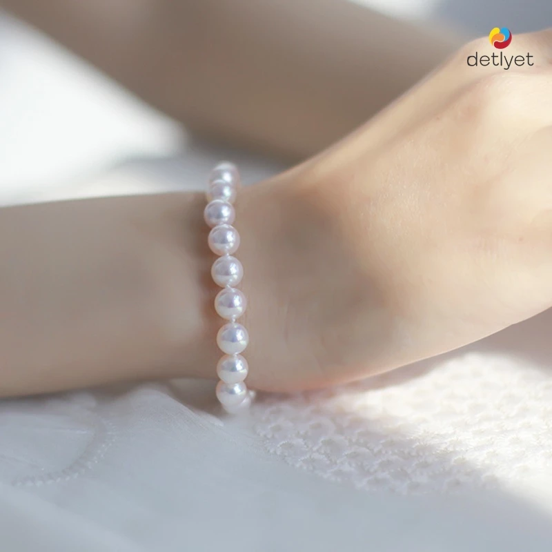 สร้อยข้อมือลูกปัดมุก 8mm หรูหรา สไตล์เกาหลี ไฮเอนด์ thumbnail 8