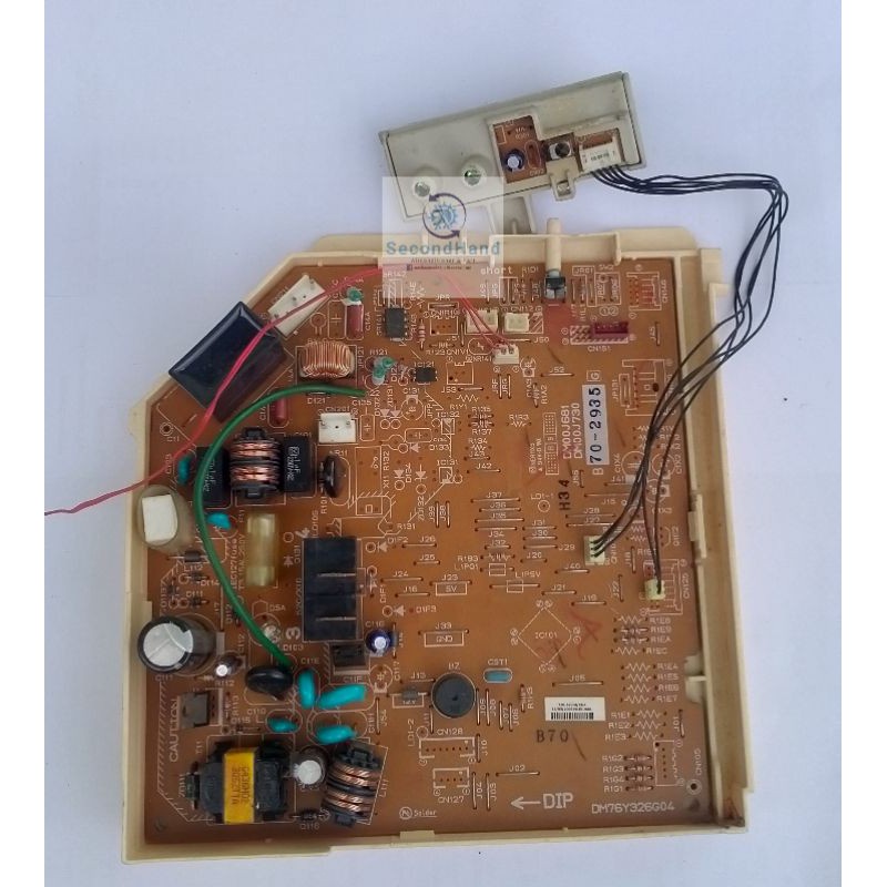 แผงวงจรแอร์ Mitsubishi electric รุ่น MS-SGA13VD-T1/Part No: E02900452 อะไหล่แท้มือสอง