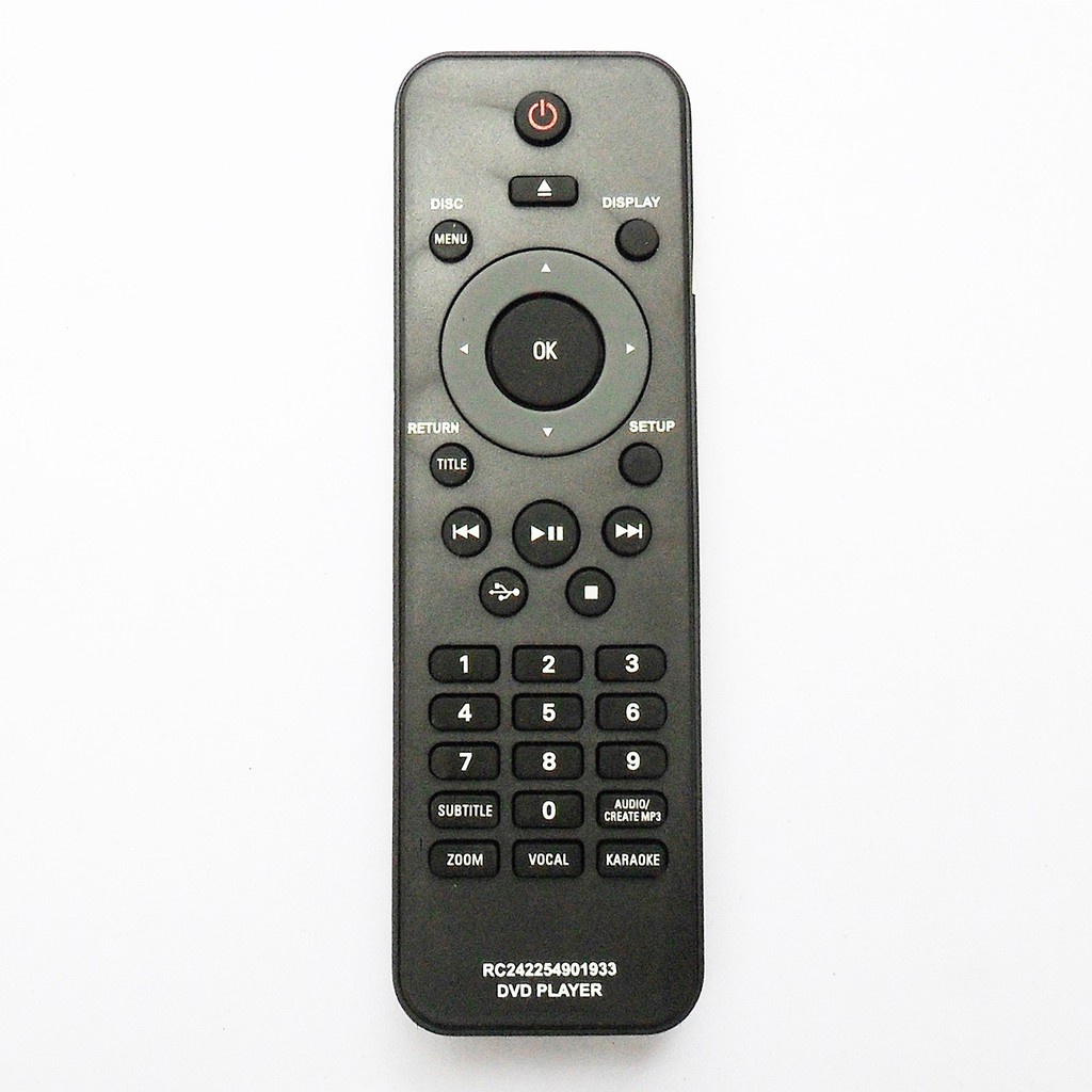 รีโมทปุ่มกด รีโมทใช้กับเครื่องเล่นดีวีดี ฟิลิปส์ * ควรอ่านรายละเอียดสินค้าก่อนสั่งซื้อ *, Remote for Philips DVD Player