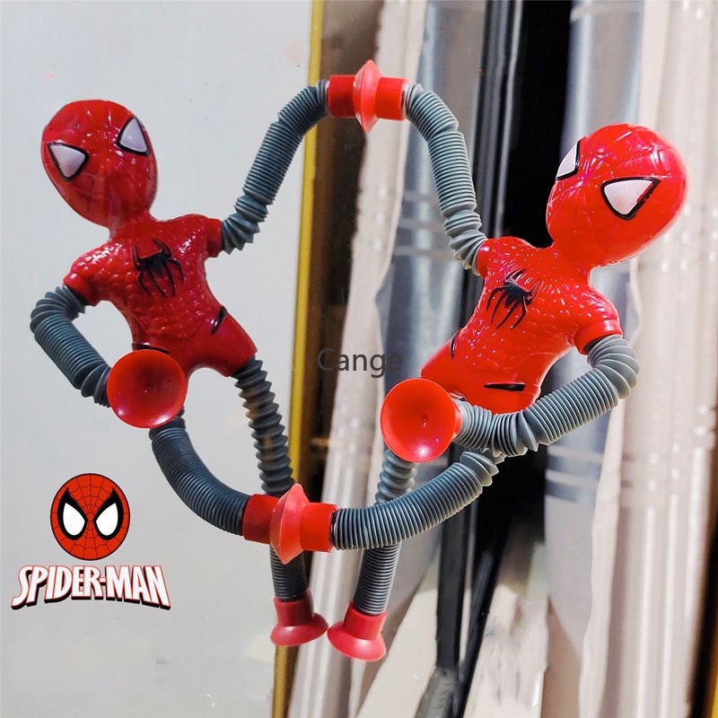 ถ้วยดูด Telescopic LED ยีราฟ Spider-Man หลากหลายรูปร่างหุ่นยนต์ยืด Decompression ของเล่นเพื่อการศึกษาสําหรับเด็ก