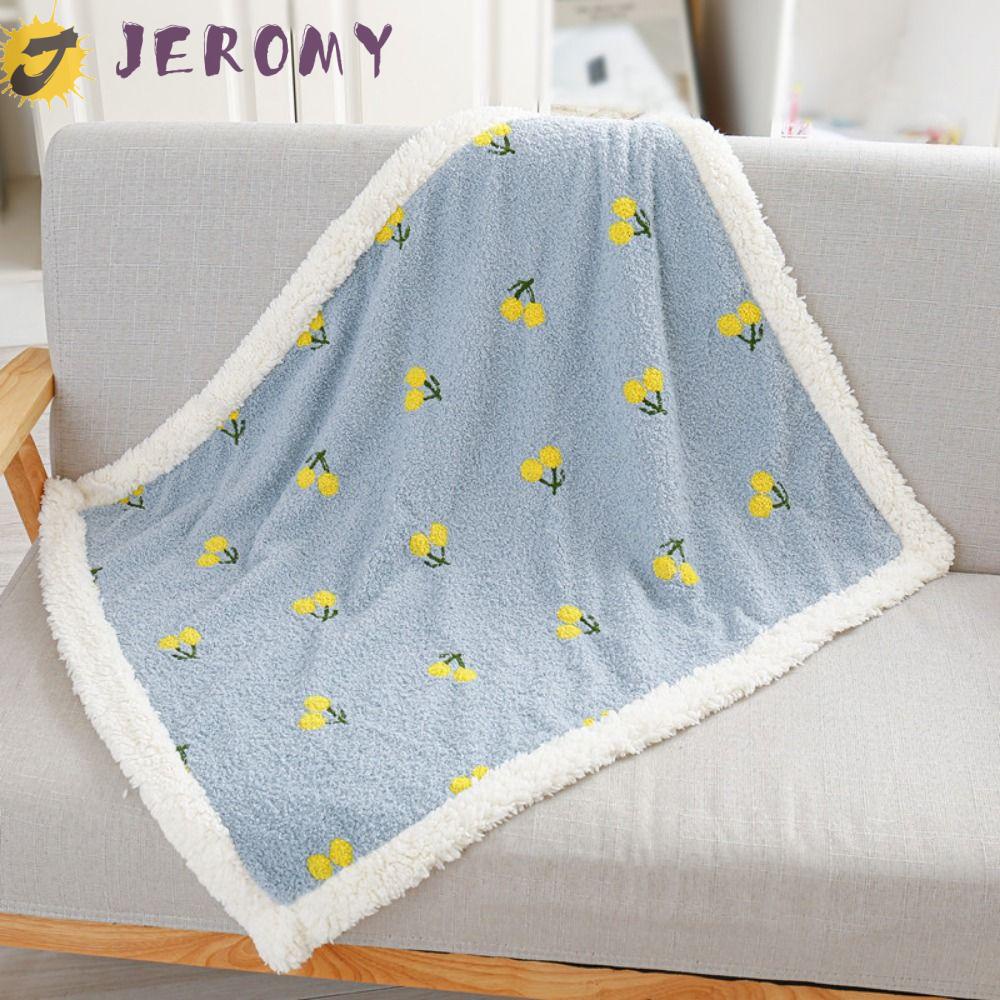 Jeromy ผ้าห่ม ผ้ากํามะหยี่ แบบนิ่ม ลายเชอร์รี่ สําหรับสัตว์เลี้ยง แมว เหมาะกับฤดูหนาว