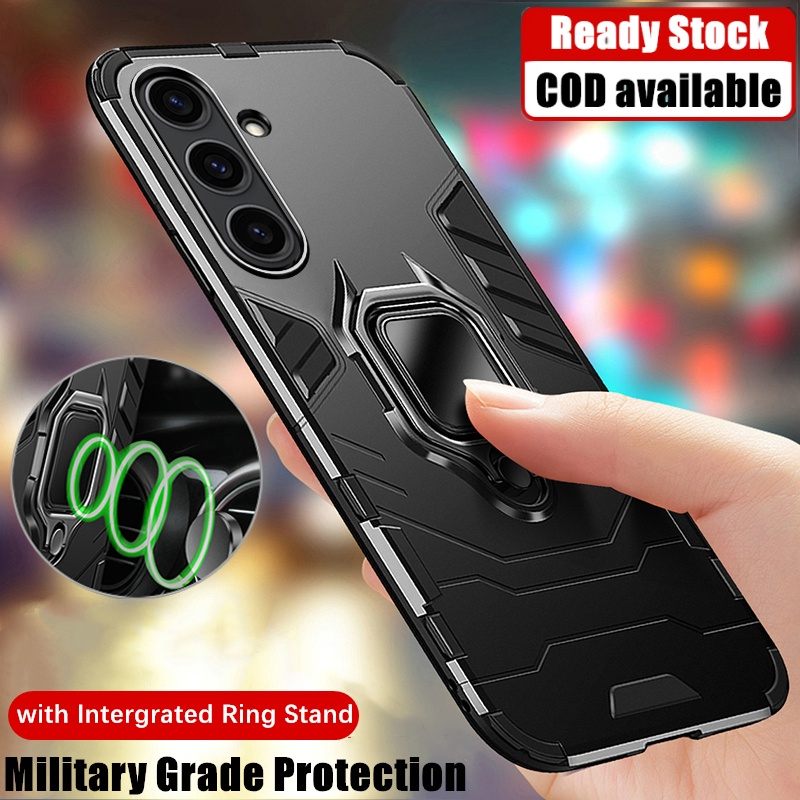 สําหรับ Samsung Galaxy A25 6.5 นิ้ว SM-A256E A256B A256U A256U1 ทหารเกรดป้องกันเคสโทรศัพท์เกราะสองชั