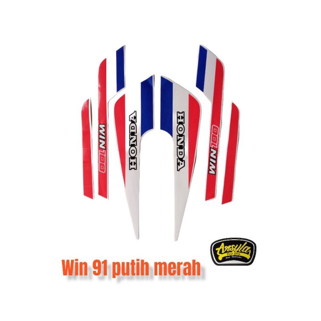 สติ๊กเกอร์แถบ Honda win 100 91 14