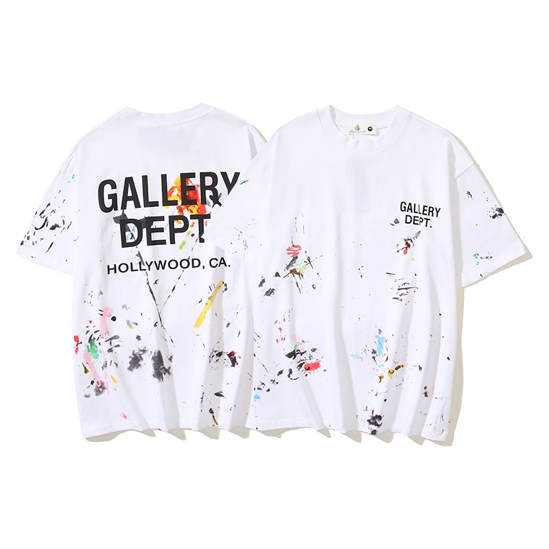 Gallery - เสื้อยืดแขนสั้นลําลอง ทรงหลวม แฟชั่นสําหรับผู้ชาย และผู้หญิง