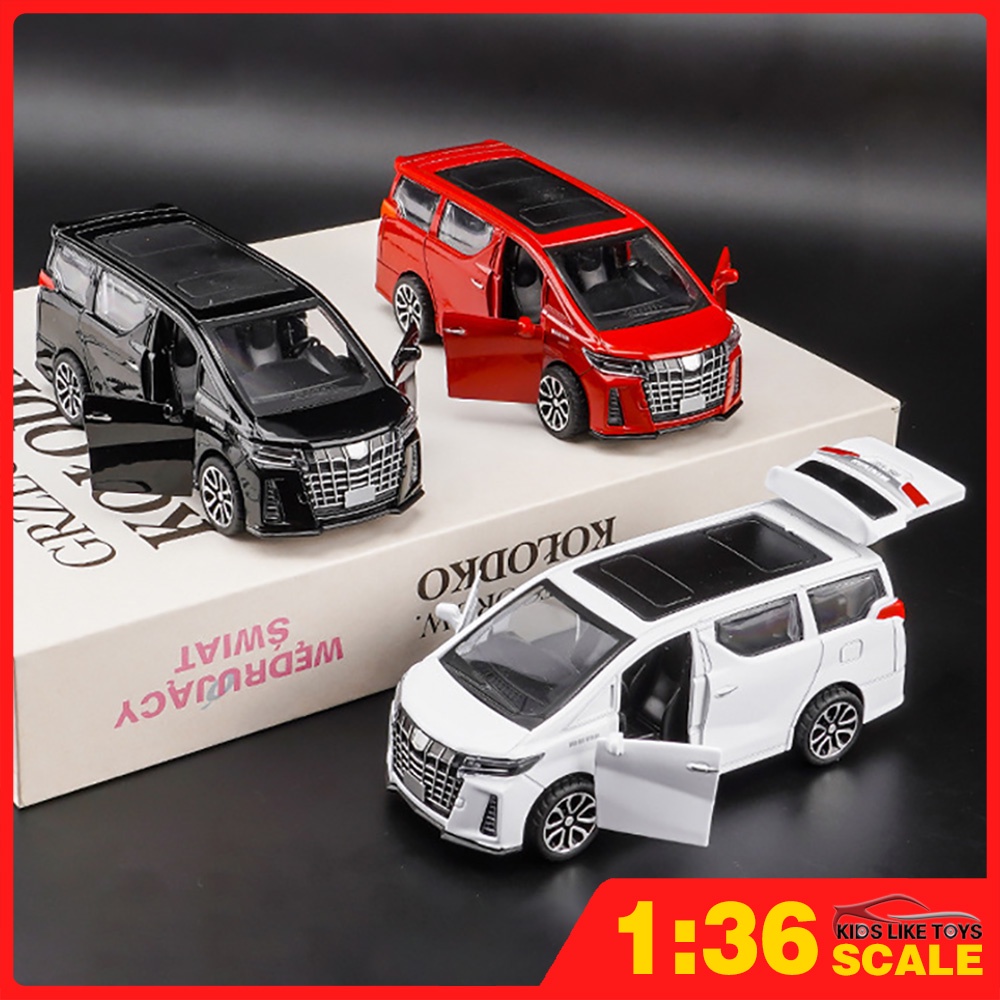 Klt โมเดลรถยนต์ 1:36 Alphard MPV โลหะอัลลอย ของเล่นสําหรับเด็ก