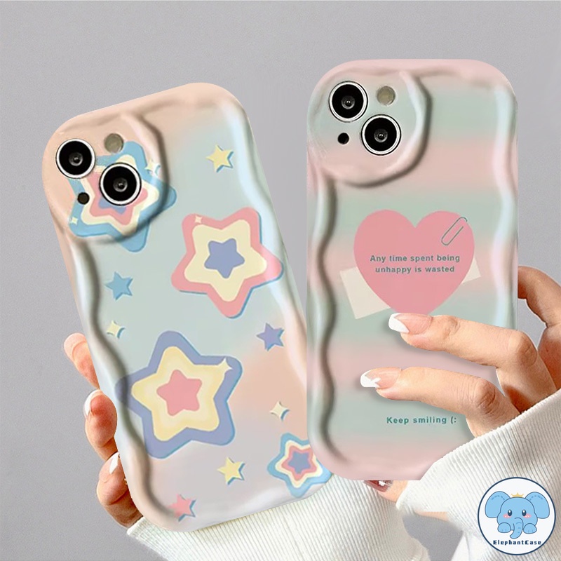 ส่งจากไทย ฝันไล่ระดับสี Pentagram รักโทรศัพท์กรณี iPhone 11 Pro Max 14 15 13 12 Pro Max 7 8 Plus XR X XS Max 12 Pro