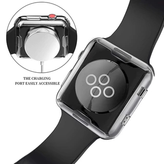 เคสโทรศัพท์มือถือ TPU แบบใส สําหรับ iWatch Series 9 8 Ultra 7 6 SE 5 4 3 2 1 38/42/40/44/41 มม. 45 มม. 49 มม.