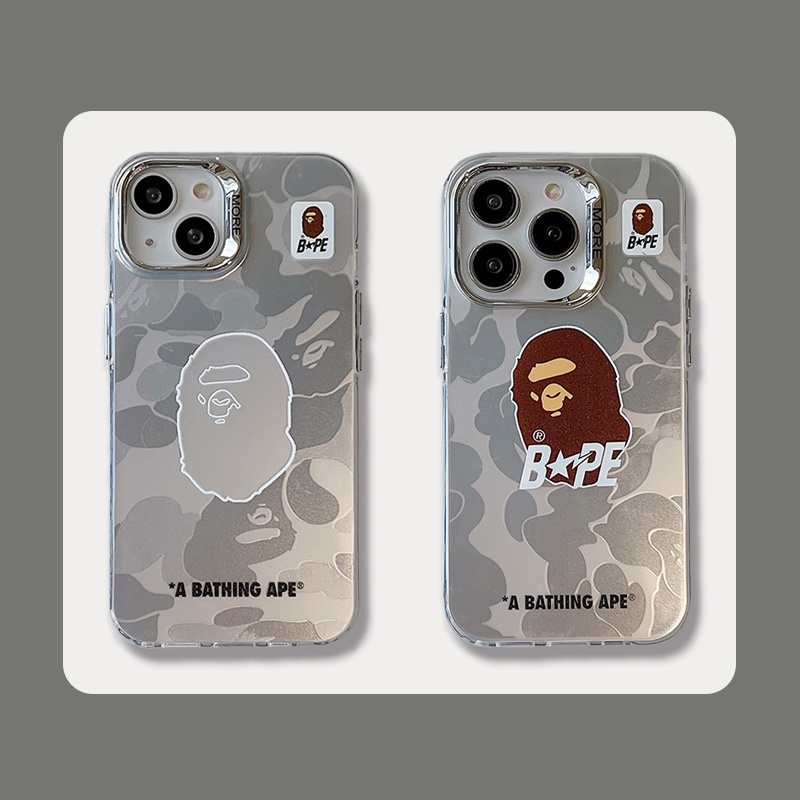 BAPE人头สําหรับ iPhone16promax 15promax 17promax iPhone 13 14 pro max เคส iPhone TPU ใหม่กันฝุ่น