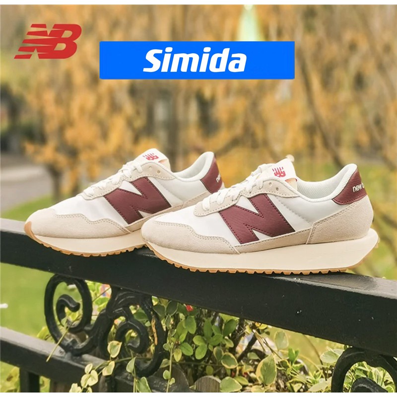 New Balance 237 Nb237 Male Female Running Shoes Gray Blue Red Splicing Couple Retro Leisure Sports