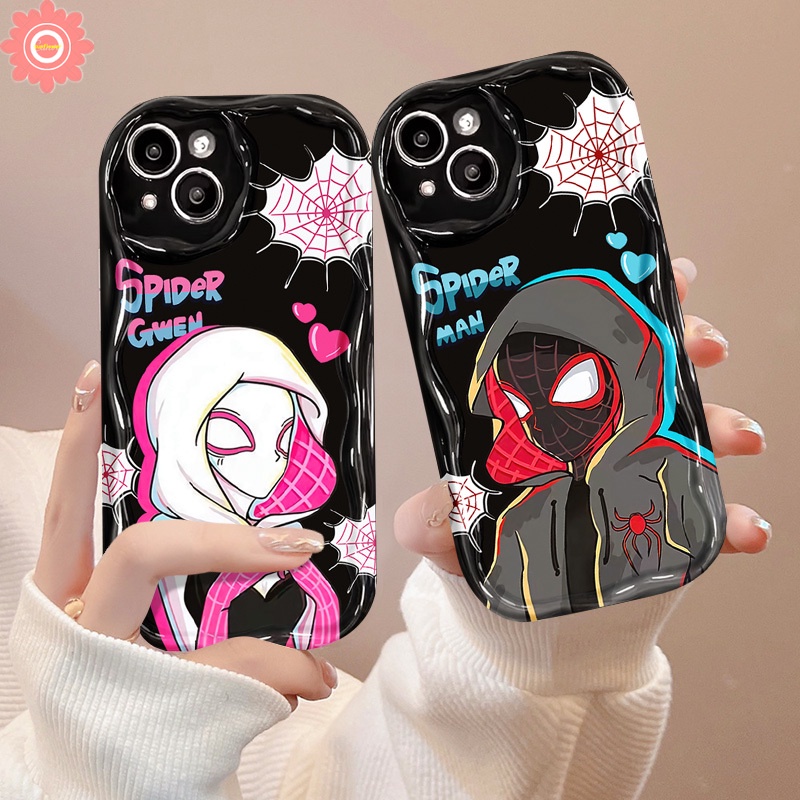 เคสโทรศัพท์มือถือ ลายการ์ตูนสไปเดอร์แมนน่ารัก สําหรับ Oppo A18 A95 A58 A38 A17K A57 A15 A96 A16 A53 A77 A31 A76 A17 A78 A92 A12 A54 A74 A3s A5 A33 A16K A9 A7 A5s A16s Reno 10 5 4F เคส