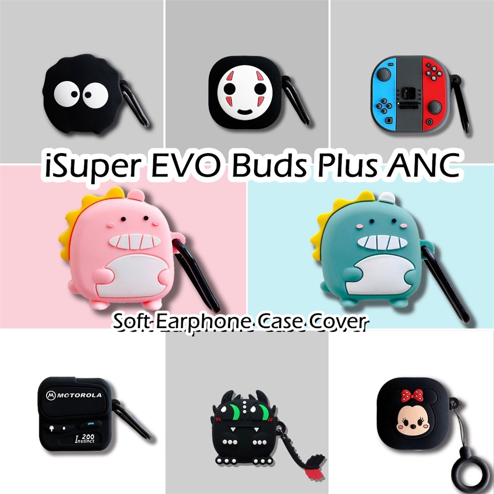 【ของแท้ บูติก】เคสหูฟัง ซิลิโคนนิ่ม ลายการ์ตูน สําหรับ iSuper EVO Buds Plus ANC