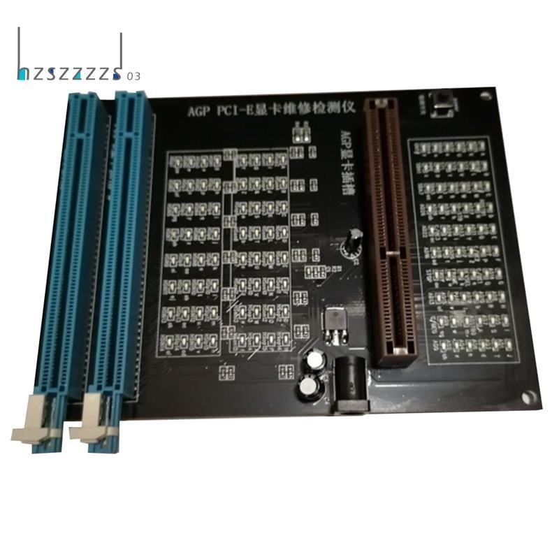 【hzszzzzs03】ซ็อกเก็ตทดสอบการ์ดจอ Pc AGP PCI-E X16 อเนกประสงค์