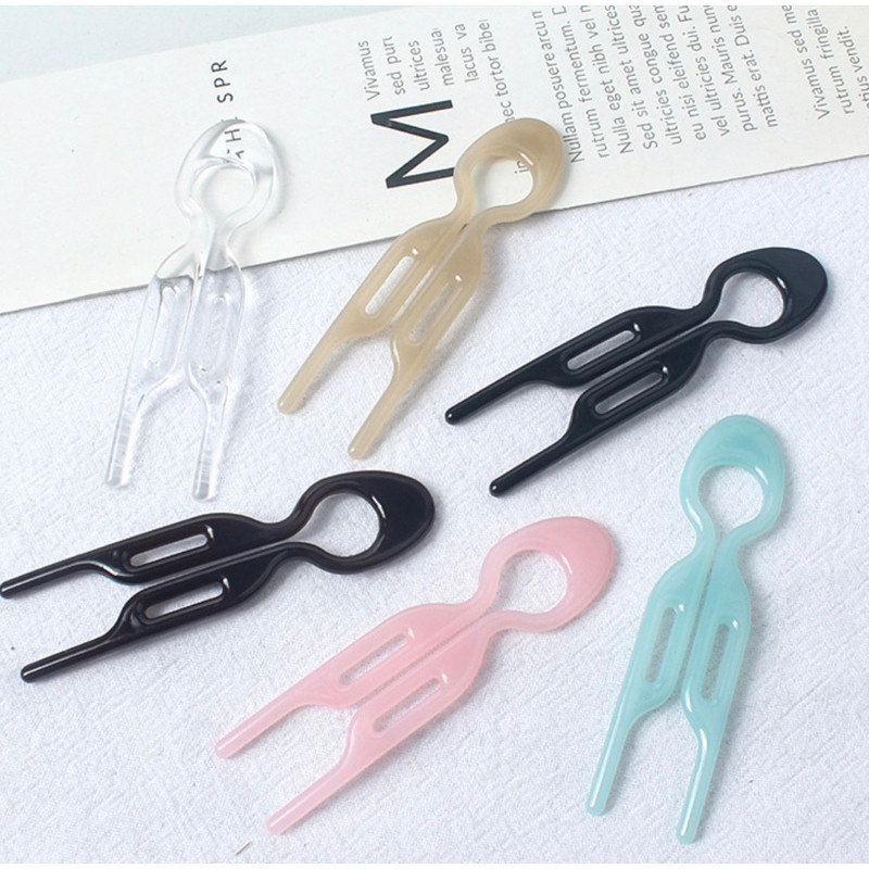 พร้อมส่งในไทย hairpin ปิ่นปักผมแบบใหม่ แทนหนังยาง