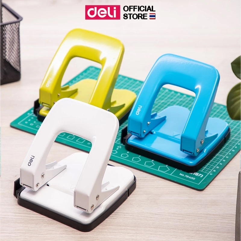 เครื่องเจาะรูกระดาษ Deli ตุ๊ดตู่ ที่เจาะกระดาษ เจาะได้ 35 แผ่น/ครั้ง ตาไก่ อุปกรณ์สำนักงาน