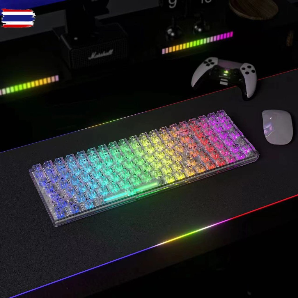 คีย์อร์ดKeyboard Gaming Blue switch คีย์อร์ด 87 Key Mechanical Keyboard