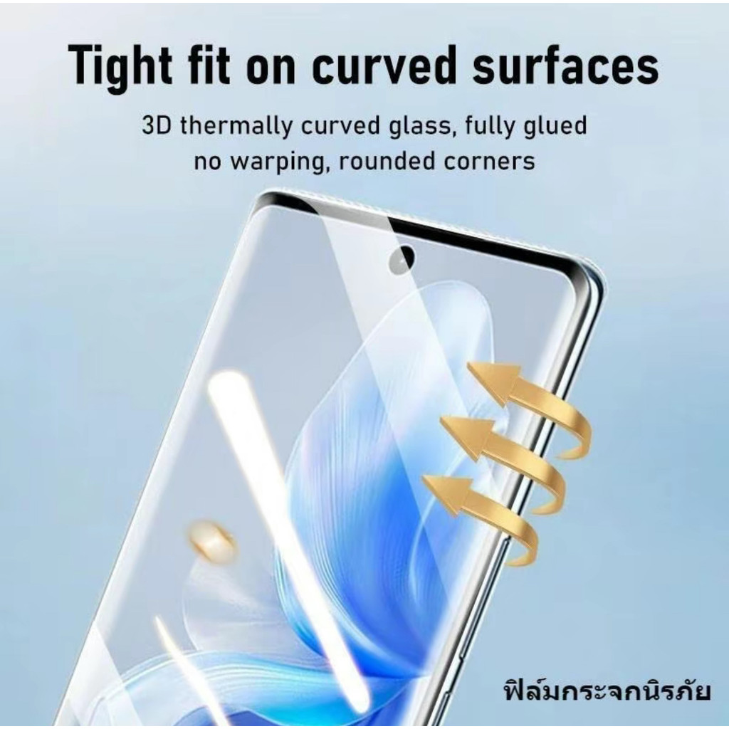 ส่งจากไทย ฟิล์มinfinix ฟิล์มเต็มจอ จอโค้ง สำหรับ infinix Hot50pro+ Hot 50proplus กาวเต็ม กันแตก กันกระแทก - รูปที่ 5