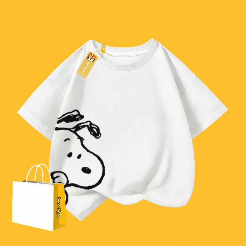 (จัดส่งตลอด 24 ชั่วโมง)Candy kids เสื้อยืดเด็กคอกลม ผ้าฝ้ายแท้ ลายการ์ตูนพิมพ์ลาย แขนสั้น สไตล์เกาหลี