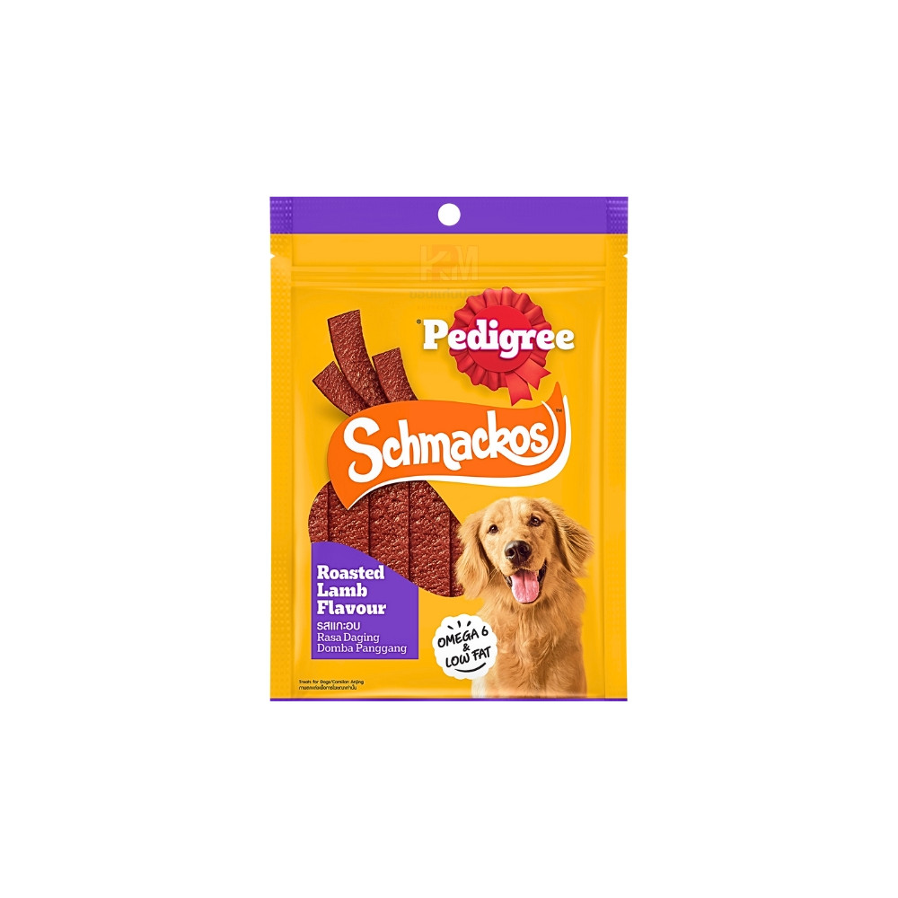 Pedigree Schmackos (แบบแผ่น) รสเนื้อแกะอบ ขนาด 70 G.