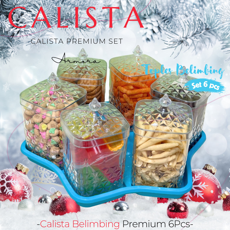 FK AESTHETIC CALISTA BELID JARS ATESTIC CHRISTMAS เค้ก JARS 1 ชุดเนื้อ 5 ชิ้นและ 6 ชิ้น