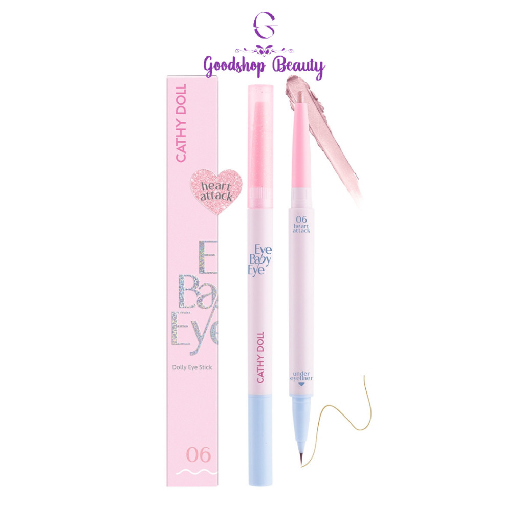 Cathy Doll Eye Baby Eye Dolly Eye Stick 0.2g+0.3ml เคที่ดอลล์ อายเบบี้ ปากกาวาดดอลลี่อาย