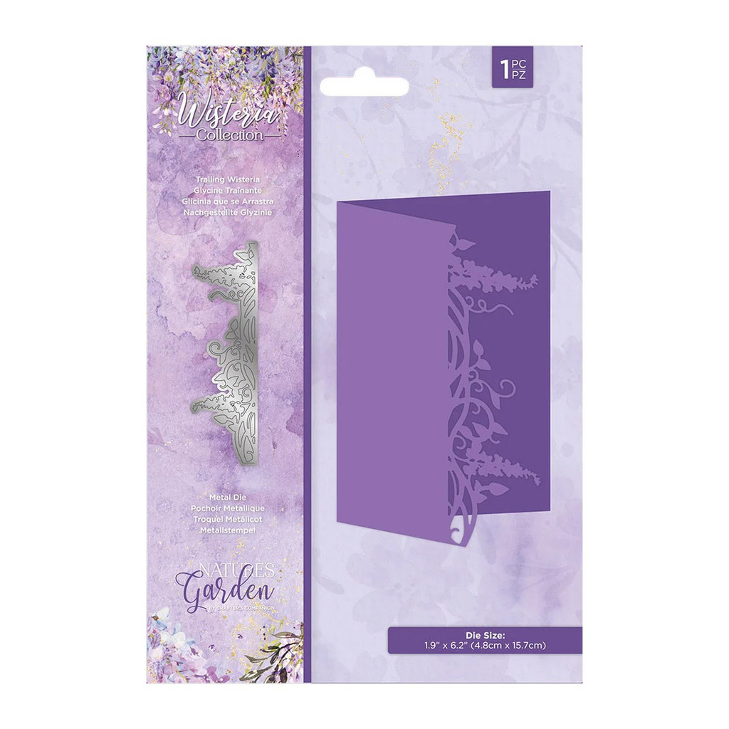 Crafters Companion Natures Garden Wisteria Collection Die - Trailing Wisteria