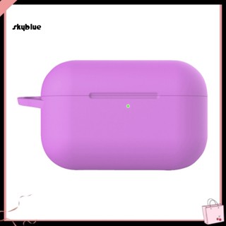 [Sy] เคสซิลิโคน สีพื้น กันกระแทก แบบพกพา สําหรับ Air Pods Pro