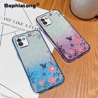 เคสโทรศัพท์มือถือ แบบนิ่ม ลายดอกไม้ สําหรับ Samsung Galaxy A03 A03S A04 A04E A035F A035M A045F