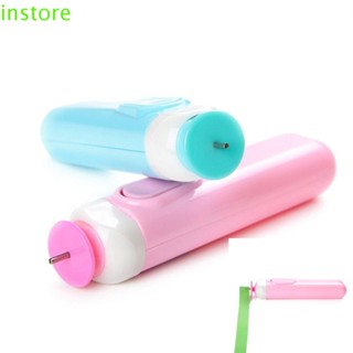 Instore เครื่องมือม้วนกระดาษไฟฟ้า แฮนด์เมด สีชมพู DIY