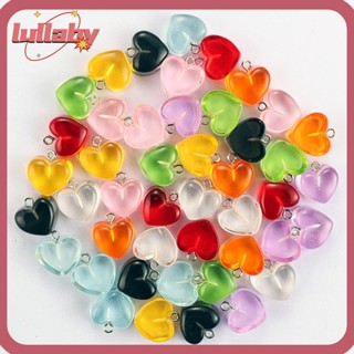 Lullaby จี้รูปหัวใจ หลากสี เครื่องประดับ สําหรับทําต่างหู DIY