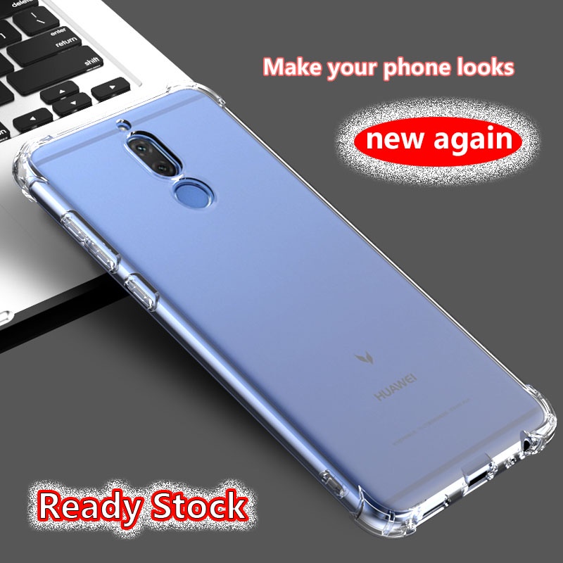 สําหรับ Huawei Nova 2i Mate 10 Lite Maimang 6 RNE-L21 22 01 02 11 23 03 AL00 คริสตัลใส 4 มุมกันกระแทกยางนุ่ม Jelly กรณีเคสโทรศัพท์ฝาหลังกันชนโปร่งใส