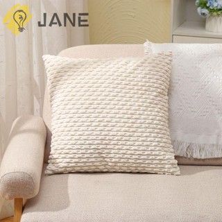 Jane ปลอกหมอนอิง ทรงสี่เหลี่ยม สีพื้น สไตล์โบโฮ มินิมอล 45X45 ซม. สําหรับตกแต่งบ้าน 2 ชิ้น