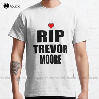 เสื้อยืด ผ้าฝ้าย พิมพ์ลาย Rip Trevor Moore สําหรับผู้ชาย