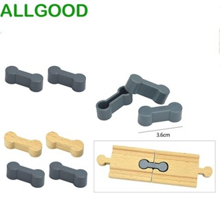 Allgoods ชุดรางรถไฟไม้ เชื่อมต่อของเล่น สําหรับเด็ก 5 ชิ้น